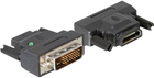 Adapter Delock HDMI - DVI-D F/M Black (4043619650248) - obraz 1