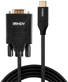 Adapter Lindy USB Type-C - VGA 0.5 m Black (4002888432504) - obraz 1