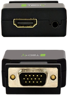 Adapter Techly IDATA - VGA - HDMINI Black (8054529026517) - obraz 3