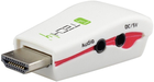 Adapter Techly HDMI - VGA + Audio White (8054529022236) - obraz 1