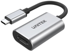 Adapter Unitek USB 3.1 Type-C - HDMI Silver (4894160031730) - obraz 1