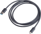 Kabel Akyga USB Type-A - USB Type-C M/M 1.8 m Black (5901720136169) - obraz 1