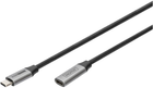 Кабель Digitus USB Type-C - USB Type-C F/M 0.5 м Black (4016032481171) - зображення 1