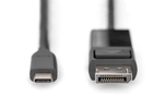 Kabel adapter Digitus USB Type-C - DisplayPort M/M 2 m Black (4016032481072) - obraz 2