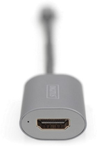Kabel adapter Digitus USB Type-C - HDMI M/F 0.2 m Silver (4016032478652) - obraz 3