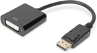 Kabel adapter Digitus DisplayPort - DVI-I M/F 0.15 m Black (4016032289265) - obraz 1