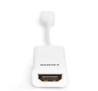 Kabel adapter Digitus mini Displayport - HDMI M/F 0.15 m White (4016032328599) - obraz 3