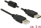 Kabel Delock USB M/M 3 m Black (4043619848928) - obraz 1