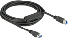 Кабель Delock USB Type-A - USB Type-B M/M 5 м Black (4043619853793) - зображення 1