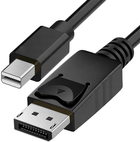 Kabel Delock DisplayPort M/M 1 m Black (4043619827701) - obraz 1