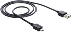 Kabel Delock USB Type-A - mini-USB M/M 1 m Black (4043619833627) - obraz 1