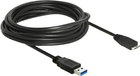 Kabel Delock USB Type-A - micro-USB M/M 1 m Black (4043619850723) - obraz 1