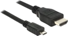 Kabel Delock HDMI A - HDMI A M/M 2 m Black (4043619836499) - obraz 1