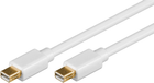 Kabel Delock mini DisplayPort M/M 5 m White (4043619834563) - obraz 1