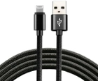 Kabel Everactive USB Type-A - Lightning M/M 2 m Black (5903205771537) - obraz 2