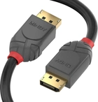 Kabel Lindy DisplayPort M/M 2 m Black (4002888364829) - obraz 2