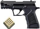 Стартовый шумовой пистолет Ekol ALP Black + 20 холостых патронов (9 мм) - изображение 1