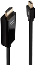 Кабель адаптер Lindy mini DisplayPort - HDMI M/M 2 м Black (4002888369275) - зображення 1