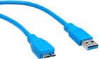 Кабель Maclean USB Type-A 3.0 - micro-USB 3.0 1 м Blue (5902211101437) - зображення 1