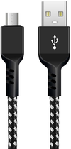 Kabel Maclean USB Type-A - micro-USB 1 m Black (5902211119357) - obraz 1