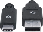 Кабель Manhattan USB Type-C 3.1 Gen1 - USB Type-A 2 м Black (766623354974) - зображення 2
