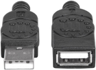 Кабель Manhattan USB Type-A M/M 0.5 м Black (766623322904) - зображення 3