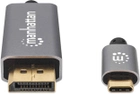 Кабель адаптер Manhattan USB Type-C - DisplayPort M/M 2 м Black (766623354844) - зображення 2