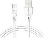 Kabel Somostel USB Type-A - micro-USB 3.1A 1 m White (5902012966877) - obraz 1