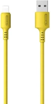 Kabel Somostel USB Type-A - Lightning 3.1A 1.2 m Gold (5902012968857) - obraz 1