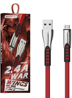 Кабель Somostel USB Type-A - USB Type-C 2.4A 1 м Red (5902012967799) - зображення 1