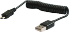Кабель Savio USB Type-A - micro-USB M/M 1 м Black (5902768707335) - зображення 1