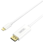 Kabel adapter Unitek USB Type-C 3.1 - DisplayPort 1.8 m White (4894160035233) - obraz 1