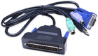 Kabel Digitus PS/2 - USB Type-A - VGA 5 m Black (4016032447573) - obraz 1