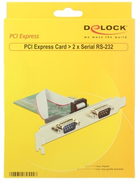 Плата розширення Delock PCIe 2 x Serial RS-232 (4043619895557) - зображення 3