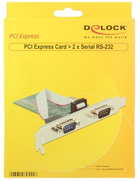 Плата розширення Delock PCIe 2 x Serial RS-232 (4043619895557) - зображення 3