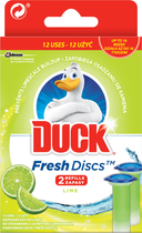 Żelowe krążki Duck Fresh Discs Lime 2x36 ml (5000204608618) - obraz 1