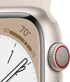 Smartwatch Apple Watch Series 8 GPS + Cellular 45mm Starlight Aluminium Case with Starlight Sport Band (APL_MNK43) - obraz 3