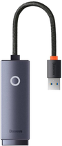 Adapter Baseus Lite Series USB to RJ-45 Ethernet 1000 Mb/s (WKQX000113) - obraz 1
