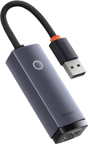 Перехідник Baseus Lite Series USB to RJ-45 Ethernet 100 Мбіт/с (WKQX000013) - зображення 1
