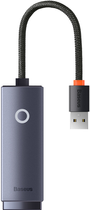 Перехідник Baseus Lite Series USB to RJ-45 Ethernet 100 Мбіт/с (WKQX000013) - зображення 2