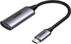 Adapter Ugreen CM297 USB 2.0 Type-C to HDMI v2.0 4K 60Hz 10 cm Grey (6957303874446) - obraz 1
