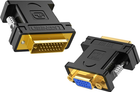 Adapter Ugreen DVI 24+5 Male to VGA Female Converter Black (6957303821228) - obraz 1
