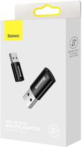 Adapter Baseus Ingenuity Series Mini OTG Adaptor USB 3.1 to Type-C Black (ZJJQ000101) - obraz 5