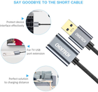 Kabel przedłużający Choetech USB 2 m pleciony (6971824972634) - obraz 4