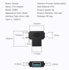 Adapter Vention USB 3.0 Type-C/USB 3.0 OTG AF/microUSB (6922794737341) - obraz 6