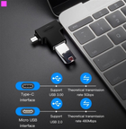 Перехідник Vention USB 3.0 Type-C/USB 3.0 OTG AF/microUSB (6922794737341) - зображення 14