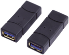 Adapter LogiLink USB Type A - USB Type A Black (4052792002355) - obraz 1