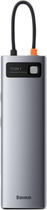 USB-хаб Baseus CAHUB-CT0G Metal Gleam Series 11-in-1 Multifunctional Type-C Gray (CAHUB-CT0G) - зображення 2