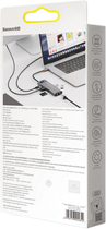 USB-хаб Baseus CAHUB-CV0G Metal Gleam Series 8-in-1 Multifunctional Type-C Gray (CAHUB-CV0G) - зображення 8