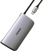 Stacja dokująca Ugreen CM212 USB 3.0 Type-C - USB 3.0 x 2 HDMI RJ-45 SD TF PD Gray (6957303858521) - obraz 3